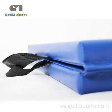 Colchoneta de gimnasio gruesa suave azul para entrenamiento de niños